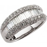 14K White 1 1/2 CTW Diamond Ring photo