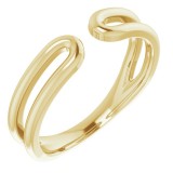 14K Yellow Negative Space Ring photo