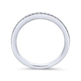 Gabriel & Co. 14k White Gold Contemporary Anniversary Wedding Band photo 2