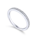 Gabriel & Co. 14k White Gold Contemporary Anniversary Wedding Band photo 3