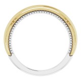 14K White & Yellow Band photo 2
