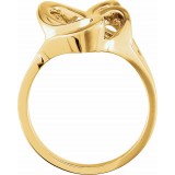 14K Yellow Freeform Ring photo 2