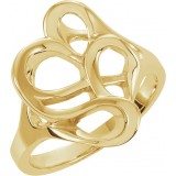 14K Yellow Freeform Ring photo