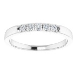 14K White 1/6 CTW Diamond French-Set Anniversary Band photo 3