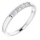 14K White 1/6 CTW Diamond French-Set Anniversary Band photo