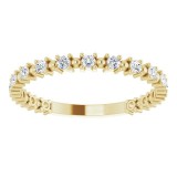 14K Yellow 1/3 CTW Diamond Beaded Anniversary Band photo 3