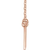 14K Rose Geometric 18 Necklace photo 2