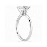 14k White Gold Semi-Mount Solitaire Engagement Ring photo 2