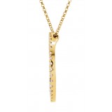 14K Yellow 1 CTW Diamond Circle 18 Necklace photo 2