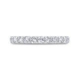 Shah Luxury 14K White Gold Diamond Wedding Band photo