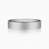 Henri Daussi 5mm Men's Wedding Band  Platinum White 0.75 Ctw. photo 2