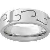 Serinium Pipe Cut Band with Hook Laser Engraving photo