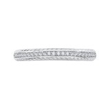 Shah Luxury Round Diamond Half-Eternity Wedding Band In 14K White Gold photo