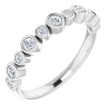 14K White 1/3 CTW Diamond Ring photo