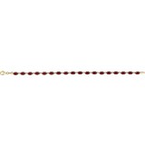 14K Yellow Mozambique Garnet 7.25 Bracelet photo 2