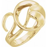 14K Yellow Freeform Ring photo