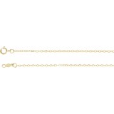 14K Yellow 1.5 mm Cable 7 Chain photo