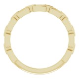 14K Yellow Chain Link Ring photo 2