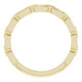 14K Yellow Chain Link Ring photo 2