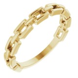 14K Yellow Chain Link Ring photo