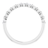 14K White 1/2 CTW Diamond Anniversary Band photo 2