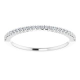 14K White 1/8 CTW Diamond Anniversary Band photo 3