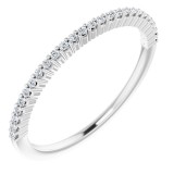 14K White 1/8 CTW Diamond Anniversary Band photo