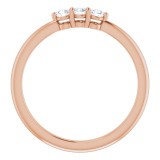 14K Rose 1/5 CTW Diamond Anniversary Band photo 2