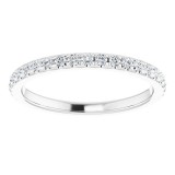 Platinum 3/8 CTW Diamond French-Set Anniversary Band photo 3