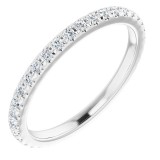 Platinum 3/8 CTW Diamond French-Set Anniversary Band photo