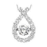 Gems One 14KT White Gold & Diamond Rhythm Of Love Neckwear Pendant  - 1-1/2 ctw photo