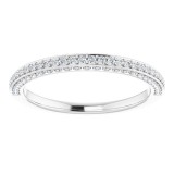 14K White 1/3 CTW Diamond Anniversary Band photo 3