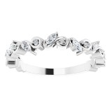 14K White 1/3 CTW Diamond Anniversary Band photo 3