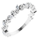 14K White 1/3 CTW Diamond Anniversary Band photo