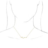 14K Yellow Constellation Bar 18 Necklace photo 3