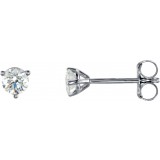 14K White 1/3 CTW Diamond Stud Earrings photo