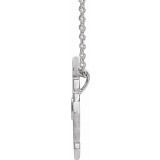 14K White Vintage-Inspired Geometric 16-18 Necklace photo 2