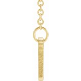 14K Yellow Bar 19.5 Necklace photo 3