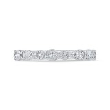 Shah Luxury 14K White Gold Diamond Wedding Band photo