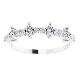 14K White 1/3 CTW Diamond Anniversary Band photo 3