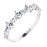 14K White 1/3 CTW Diamond Anniversary Band photo