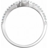 14K White 1/5 CTW Diamond Matching Band photo 2