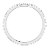 14K White 1/5 CTW Diamond Matching Band photo 2