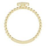 14K Yellow 1/6 CTW Diamond Cluster Beaded Ring photo 2