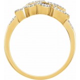 14K Yellow 1/6 CTW Diamond Ring photo 2