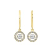 Gems One 14KT Yellow Gold & Diamond Rhythm Of Love Fashion Earrings  - 3/4 ctw photo