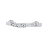 Shah Luxury Round Diamond Wedding Band In 14K White Gold photo