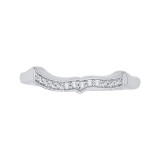 Shah Luxury Round Diamond Wedding Band In 14K White Gold photo