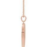 14K Rose Allah Necklace photo 2