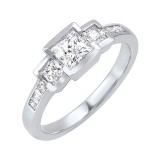 Gems One 14Kt White Gold Diamond (3/4Ctw) Ring photo
